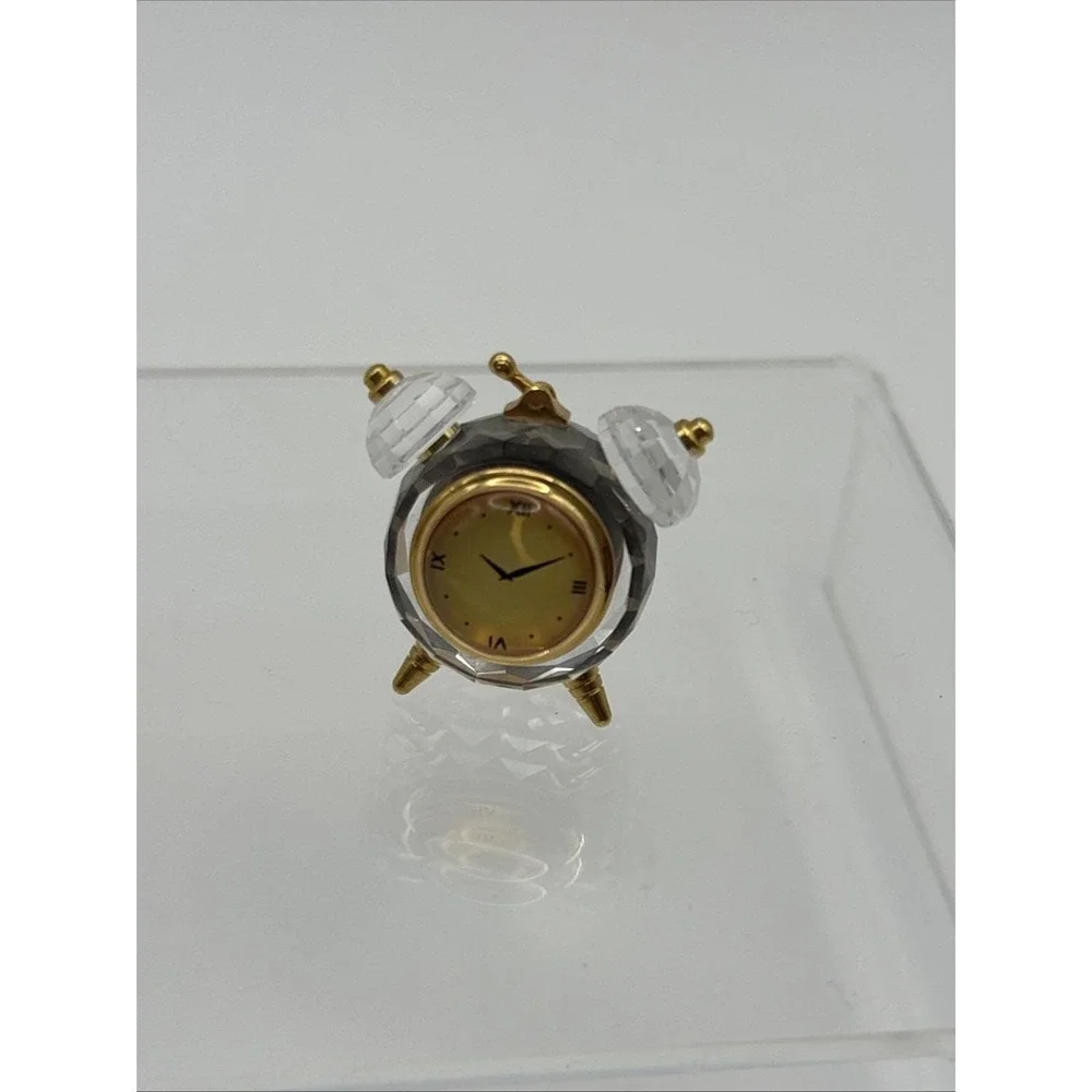 Vtg~Swarovski Crystal Memories Classics~Alarm‎ Clock~IOB